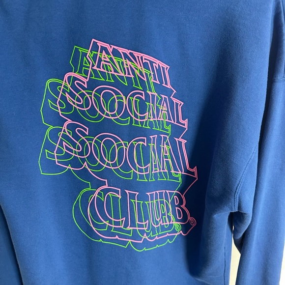 Anti social social club hoodie royal blue - Picture 7 of 7
